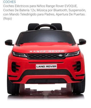 Coche para niñ@s land Rover evoqué 12v