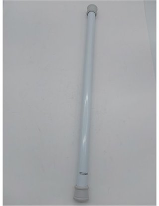 GARDINIA Barra de metal para cortinas - Extensible - Montaje sin tornillos ni taladros - Diámetro 23/26 mm - Longitud 60-100 cm cm -