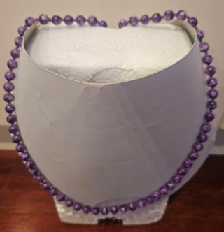 Collana donna con perle viola