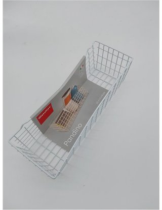 Metaltex 361700 Allzweckkorb - Weiß - 12 x 33 x 9 cm