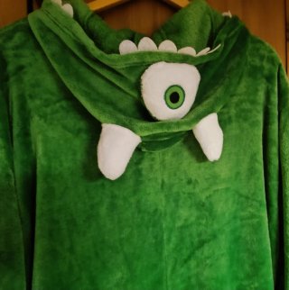 Pijama disfraz Cíclope Verde Polar T. XL Unisex