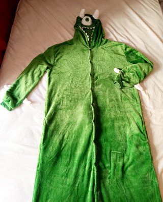 Pijama disfraz Cíclope Verde Polar T. XL Unisex