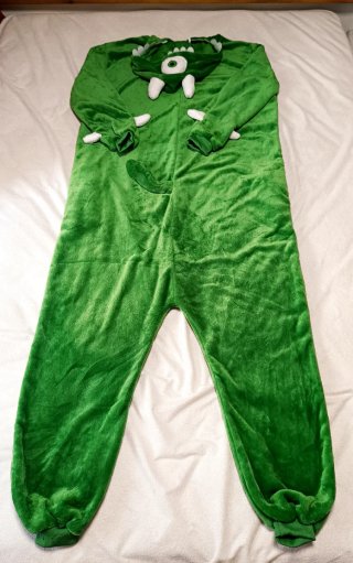 Pijama disfraz Cíclope Verde Polar T. XL Unisex