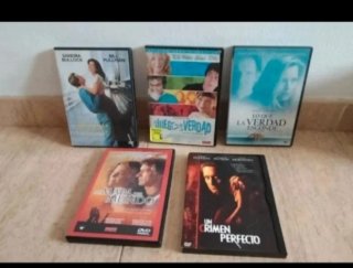 5 Películas DVD (Crimen, Drama, Romance)