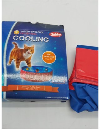 Nobby 62290 - Piscina de Juegos para Gatos (30 x 11 cm) - Color Rojo y Azul