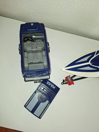 Lote 3 vehículos Playmobil: Policía y más