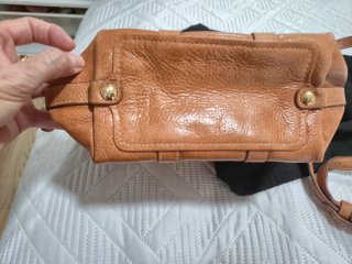 Bolso Bimba y Lola Piel Marrón Dorado