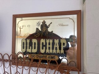 Espejo Old Chap serigrafiado