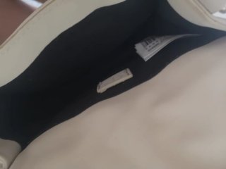 Bolso beige acolchado