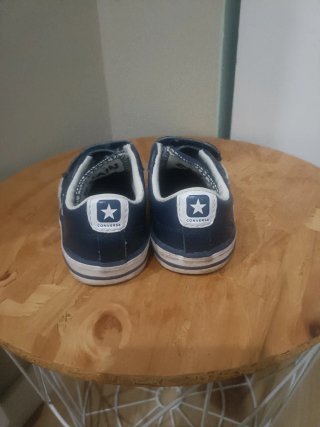 Zapatillas niño Converse velcro azul