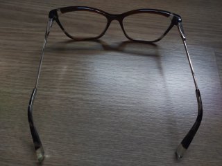 Gafas graduadas marrones y plateadas