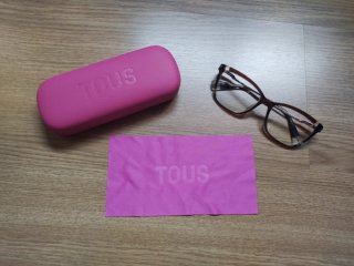Gafas graduadas marrones y plateadas