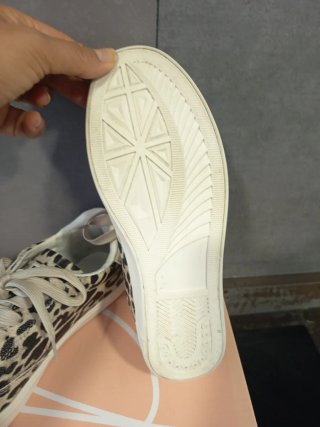 Zapatillas Mujer Estampado Animal Beige/Negro