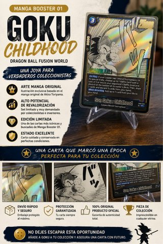 Carta Dragon Ball Goku Childhood