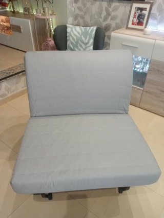 Sillón cama 90cm gris