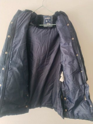 Abrigo azul marino T8/10