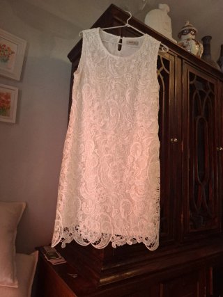 Traje de novia corto encaje 42