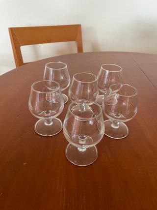 Juego de 6 mini copas balón de brandy (vintage)