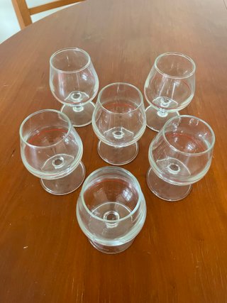 Juego de 6 mini copas balón de brandy (vintage)