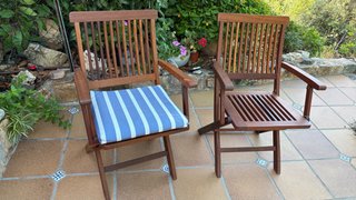 Conjunto Mesa y Sillas Jardín Madera