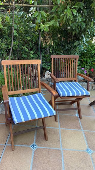Conjunto Mesa y Sillas Jardín Madera