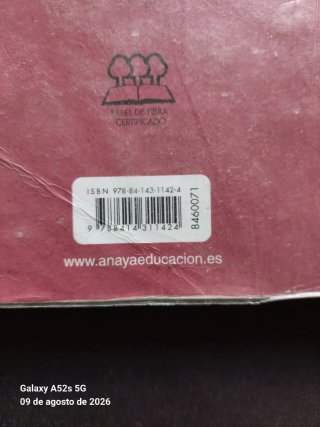 Libro de Fisica y Quimica de 1° Bachillerato.