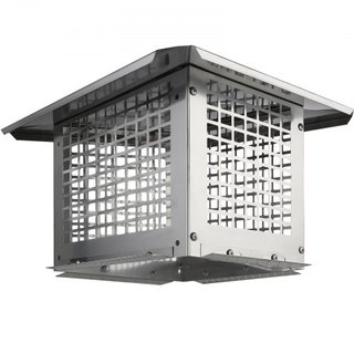 Tapa de Chimenea 330.2 x 228.6mm, Cubierta de Chimenea de Acero Inoxidable 304, No Fácilmente Volcable & Accesorios Prácticos & Fácil Instalación, Se Ajusta a Cubiertas de Malla Fuera de Tejas de ...