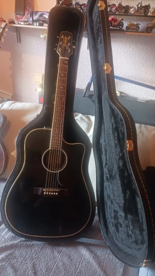 Funda Rígida Guitarra Electroacústica Negra