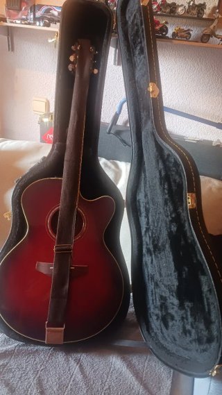 Funda Rígida Guitarra Electroacústica Negra