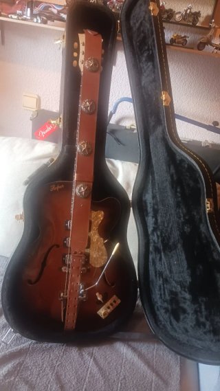 Funda Rígida Guitarra Electroacústica Negra