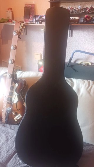 Funda Rígida Guitarra Electroacústica Negra