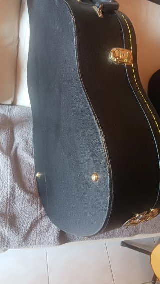 Funda Rígida Guitarra Electroacústica Negra