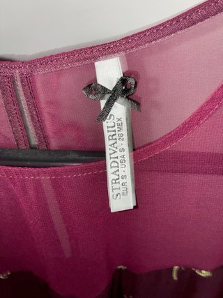 Vestido Stradivarius Talla S Granate