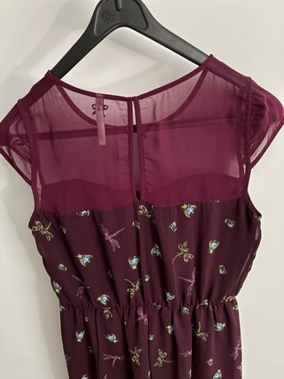 Vestido Stradivarius Talla S Granate