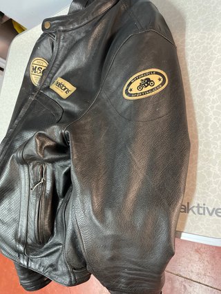 Chaqueta de moto de cuero auténtico helstons