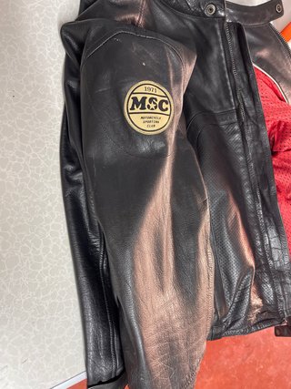 Chaqueta de moto de cuero auténtico helstons