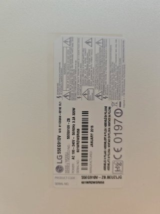 LG OLED 55" 910v TV