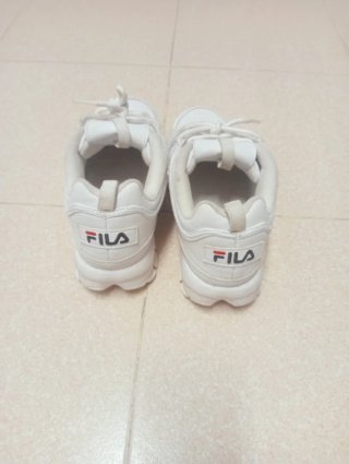 Zapatillas Fila plataforma blancas