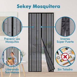 Mosquitera magnética Sekey 85x215 cm 6894