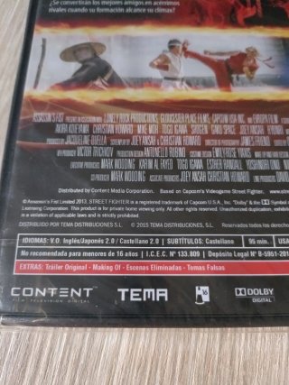 Street Fighter: Puño Asesino DVD sin abrir