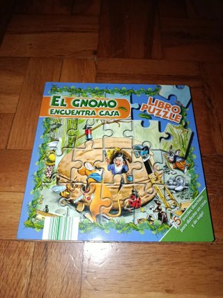 Libro puzzle el gnomo encuentra casa