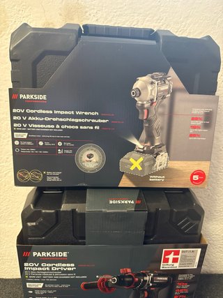 Parkside Taladro Percutor y Llave de Impacto 20V