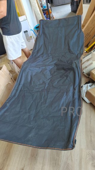 Tumbona Cama Plegable de Camping Gris