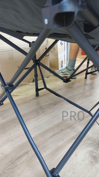Tumbona Cama Plegable de Camping Gris