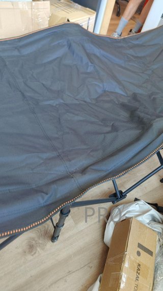 Tumbona Cama Plegable de Camping Gris