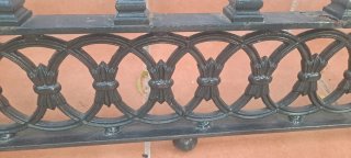 Reja de forja para ventana.