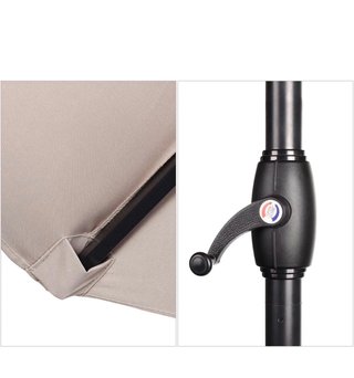 Parasol doble Sekey 4,60 × 2,70 m aluminio UV50+