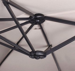 Parasol doble Sekey 4,60 × 2,70 m aluminio UV50+