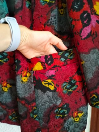 Chaqueta vintage multicolor