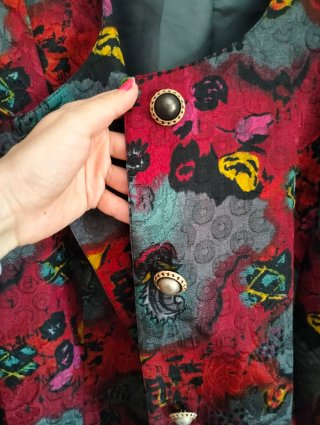 Chaqueta vintage multicolor